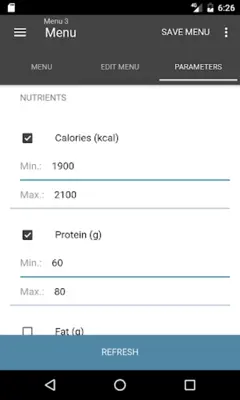 EasyMenu Balanced Meal Planner android App screenshot 14